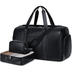 Vegan Leather Duffel Bag for Men